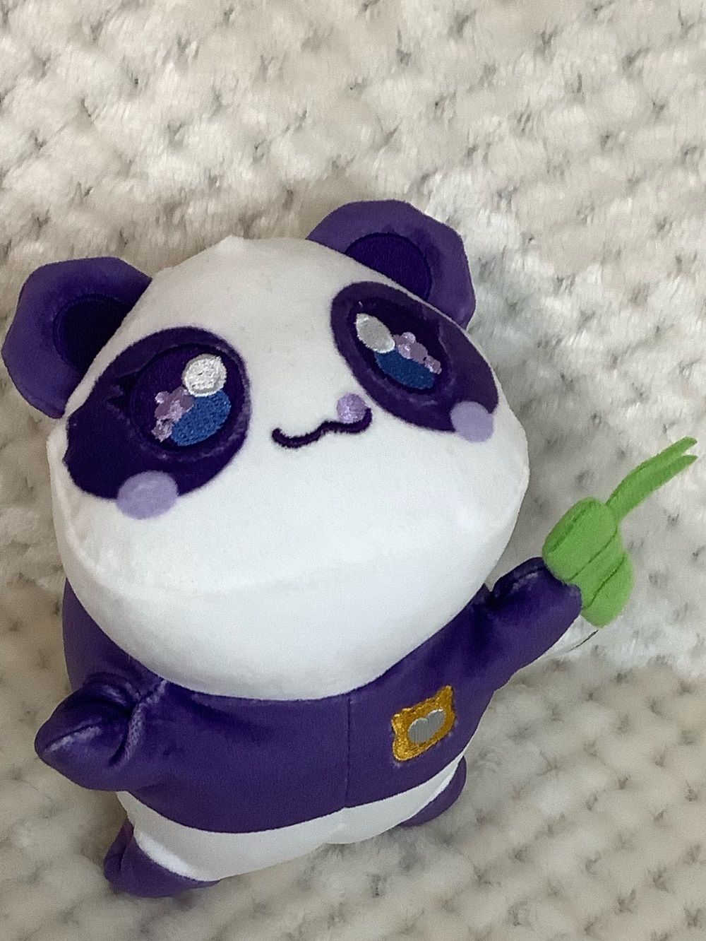 APHMAU MeeMeows Series 1 Plush Purple & White Panda Cat Stuffed Animal Toy
